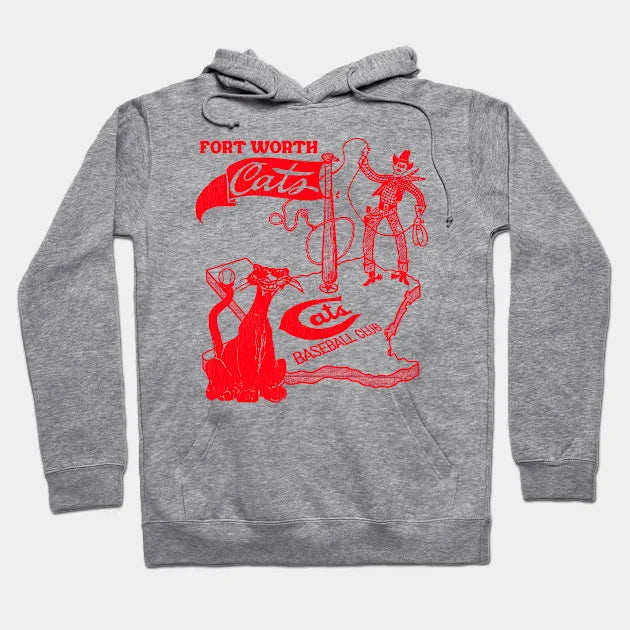 Defunct Fort Worth Cats Texas League Baseball Hoodie
