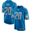 Billy Sims Detroit Lions Game Retired Player Jersey - Blue