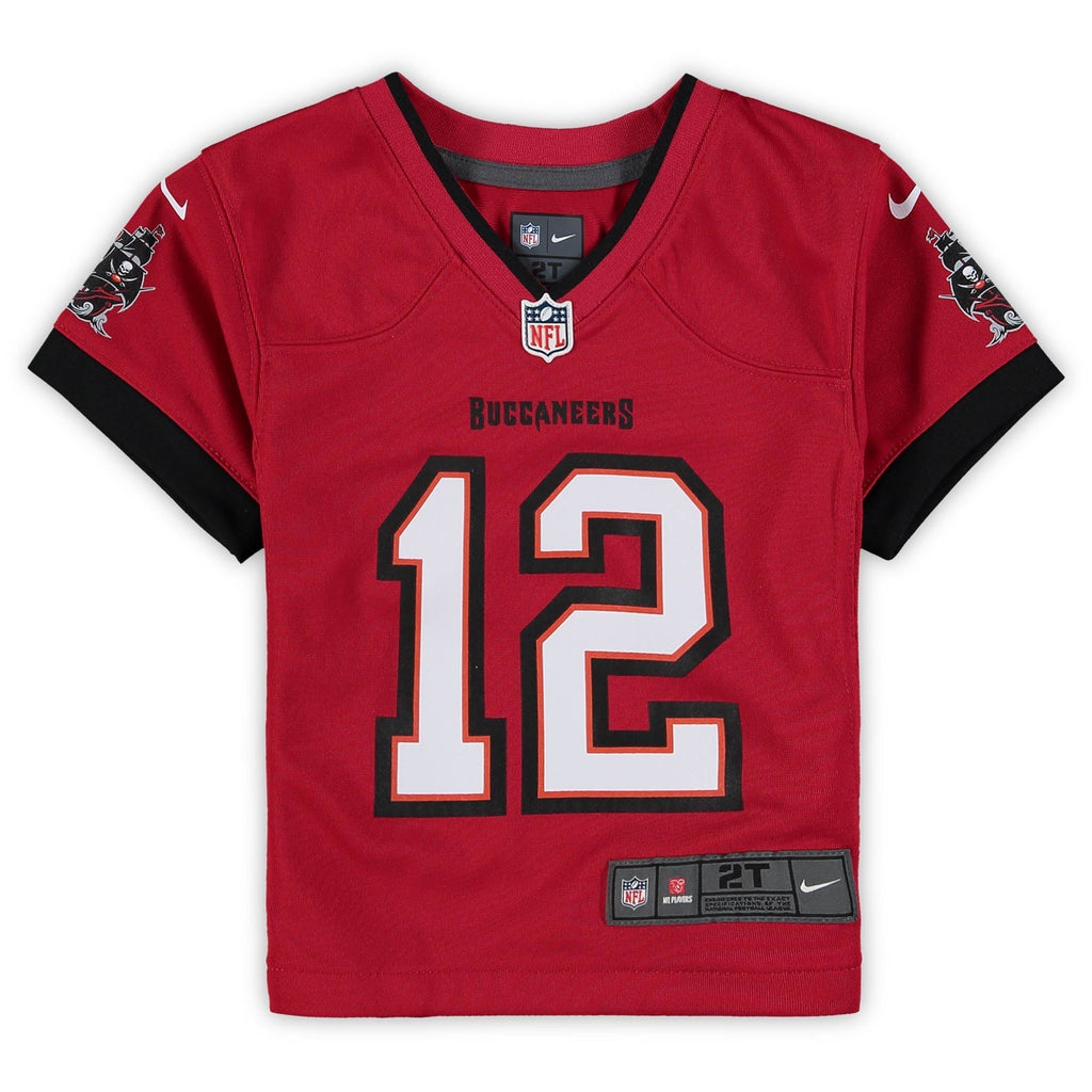 Toddler Tom Brady Red Tampa Bay Buccaneers Game Jersey