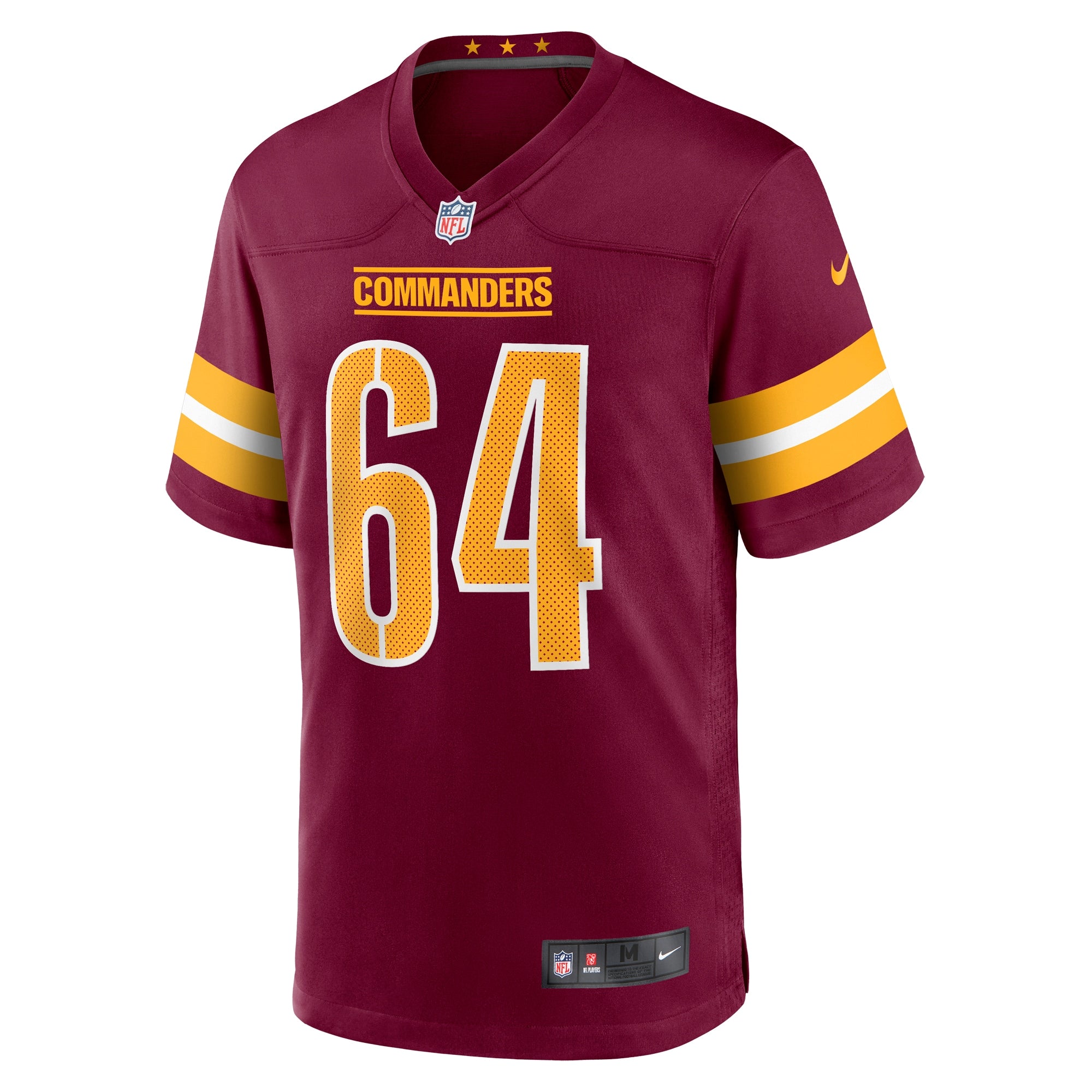 Mason Brooks Washington Commanders Team Game Jersey - Burgundy