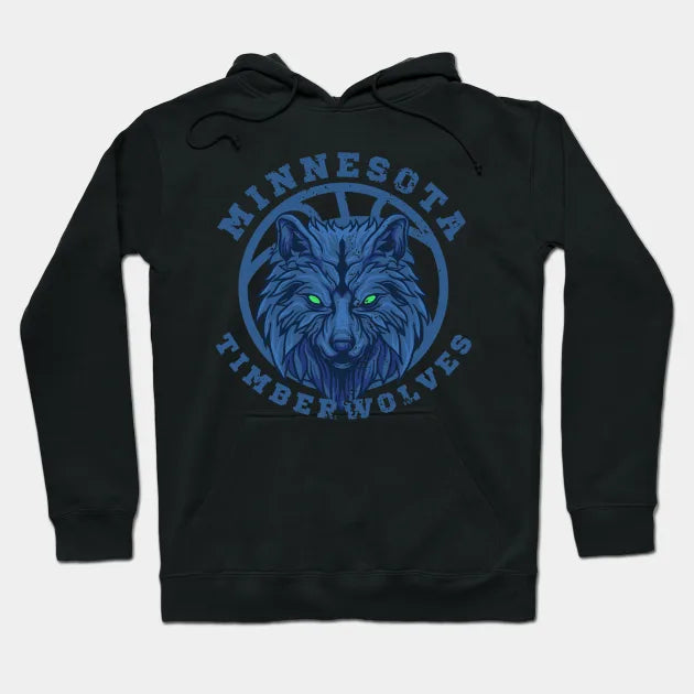 Minnesota Timberwolves Retro Fanart Hoodie