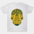 Oakland Baseball Sugar Skull Sticker T-Shirt