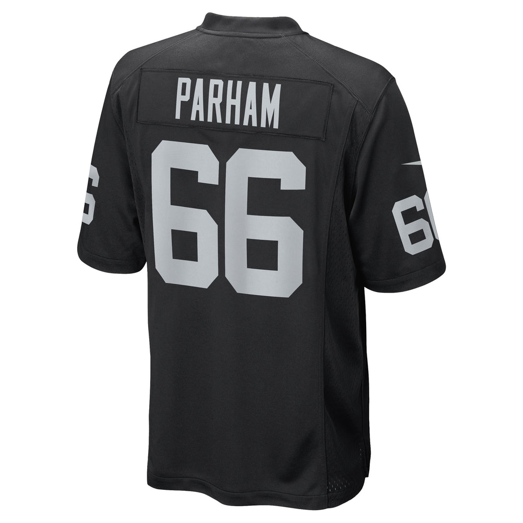 Dylan Parham Las Vegas Raiders Game Player Jersey - Black