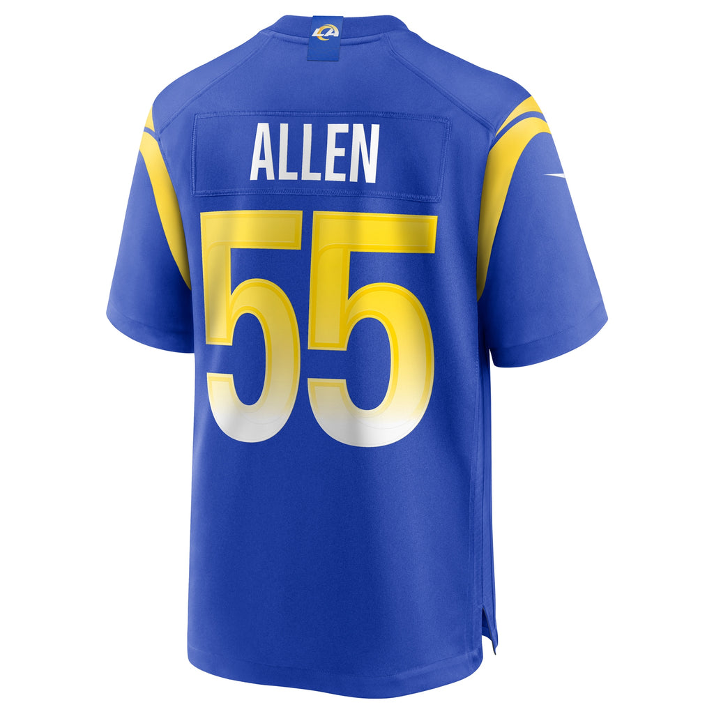 Brian Allen Los Angeles Rams Game Jersey - Royal