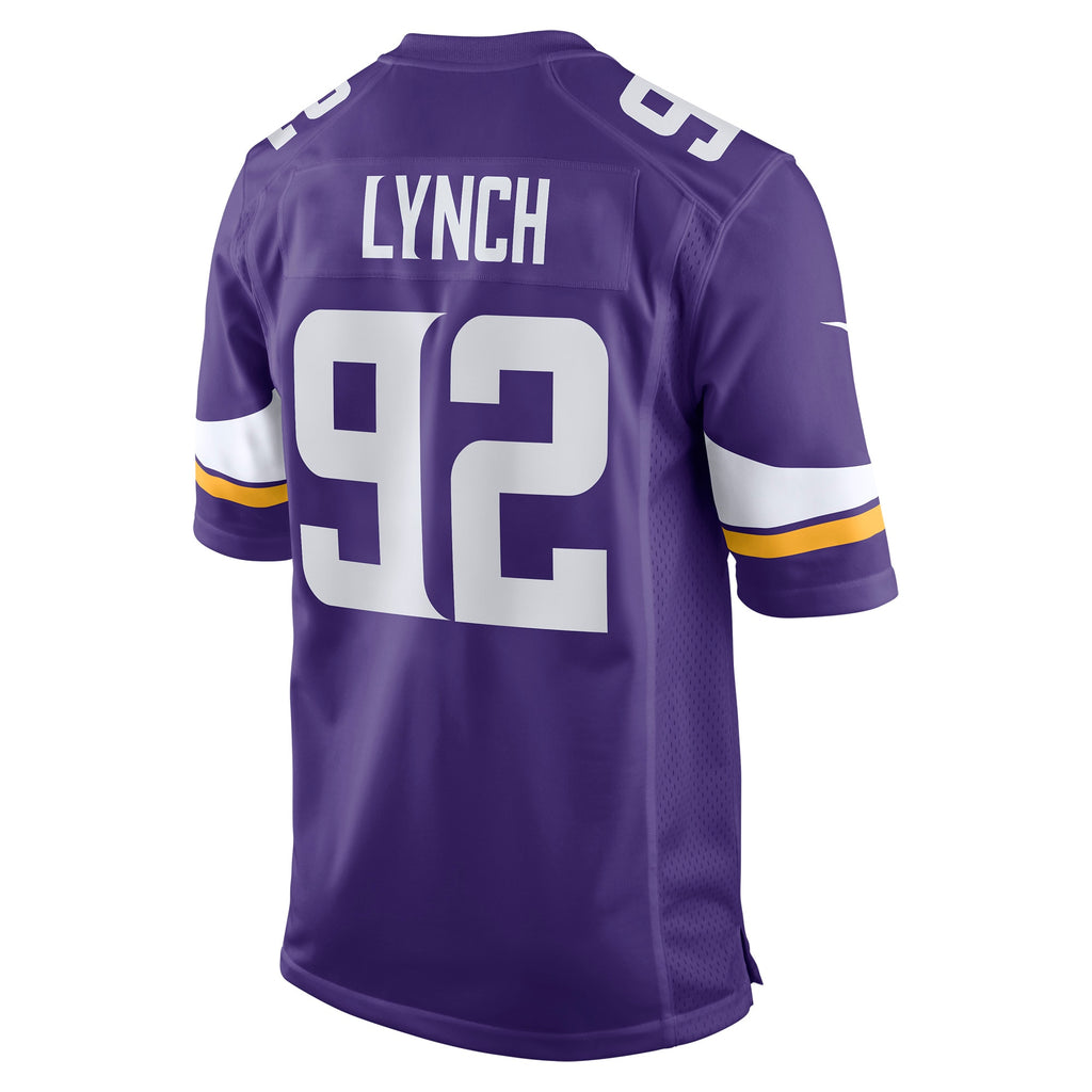 James Lynch Minnesota Vikings Game Player Jersey - Purple