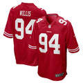 Jordans Willis San Francisco 49ers Game Player Jersey - Scarlet