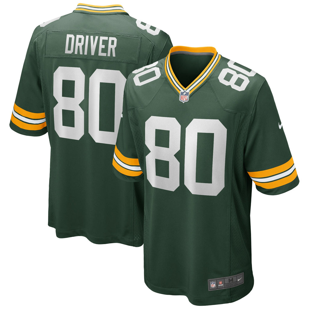 Donald Driver Green Bay Packers Game Retired Player Jersey - Green