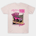 With A Bronco And Pink T-Shirt