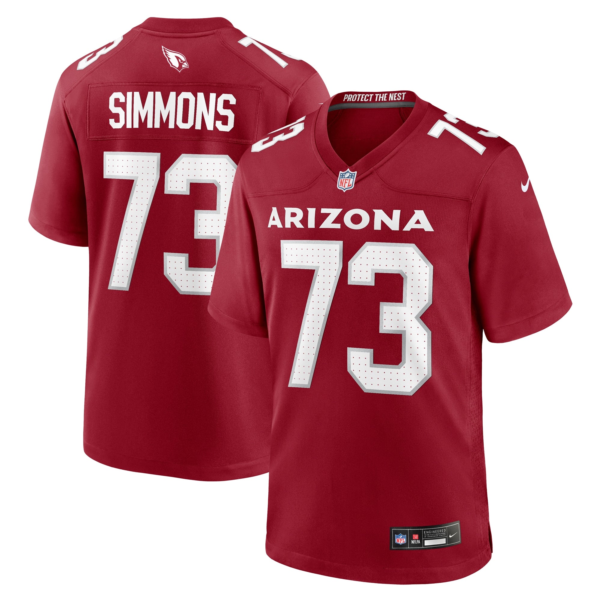 Lachavious Simmons Arizona Cardinals Team Game Jersey - ?Cardinal
