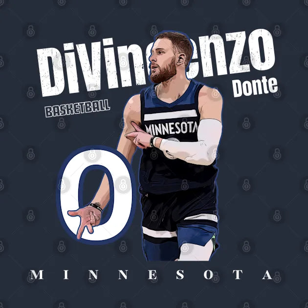 Minnesota Donte Divincenzo #0 Basketball Cartoon T-Shirt