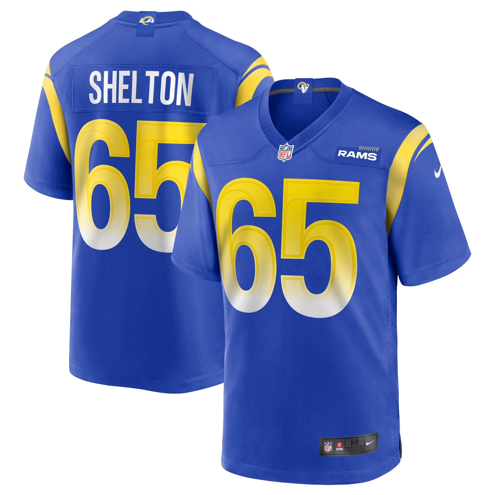 Coleman Shelton Los Angeles Rams Game Jersey - Royal