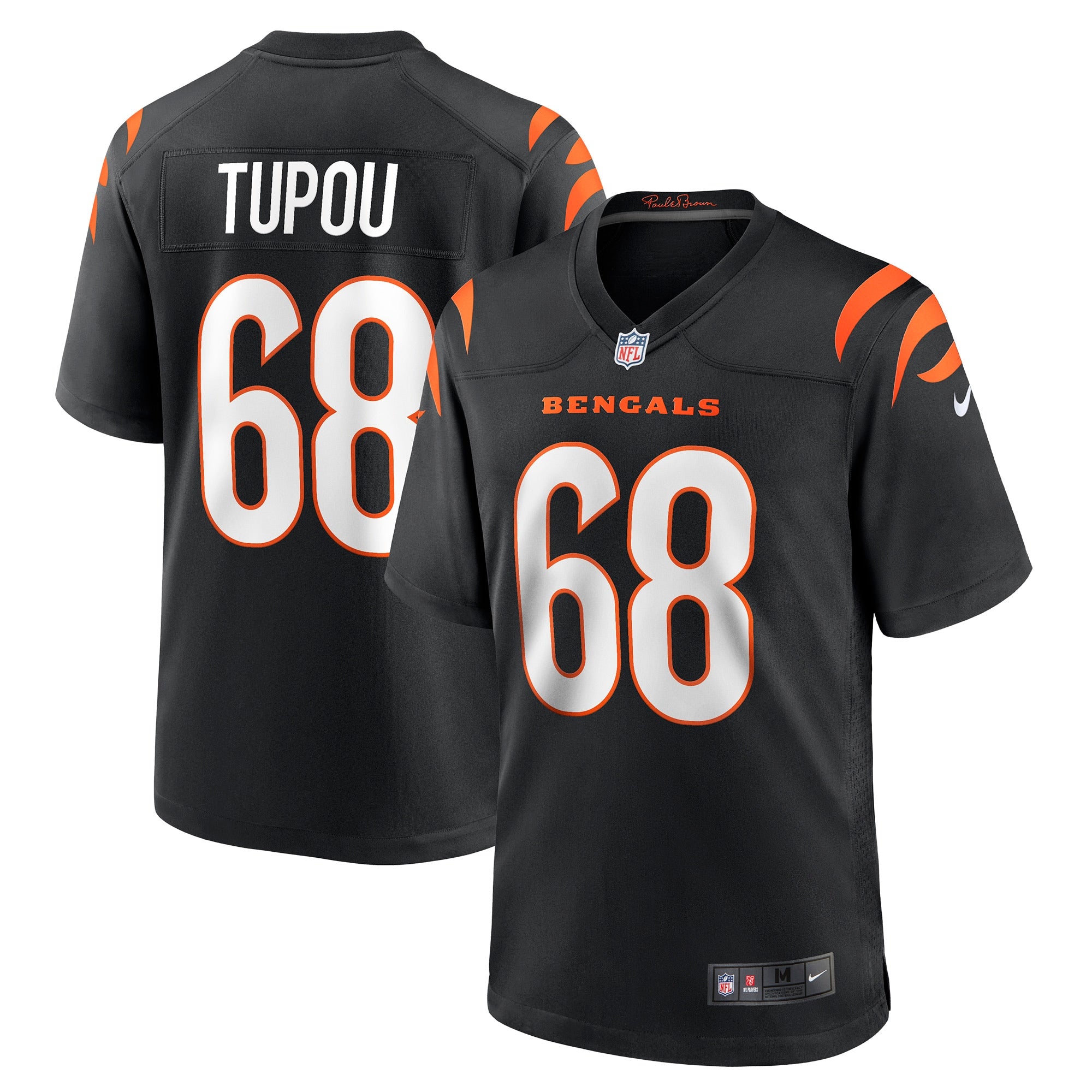Josh Tupou Cincinnati Bengals Game Player Jersey - Black