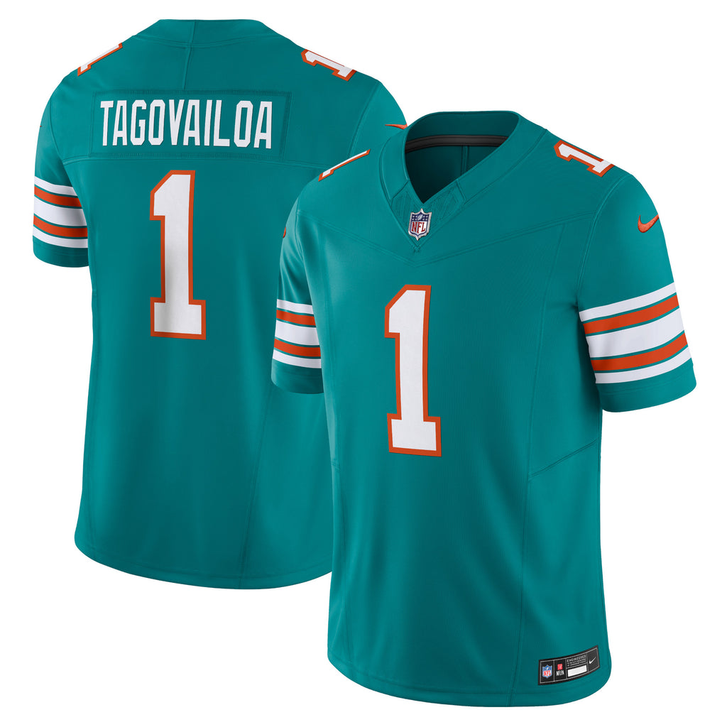 Tua Tagovailoa Miami Dolphins Vapor F.U.S.E. Limited Jersey - Aqua