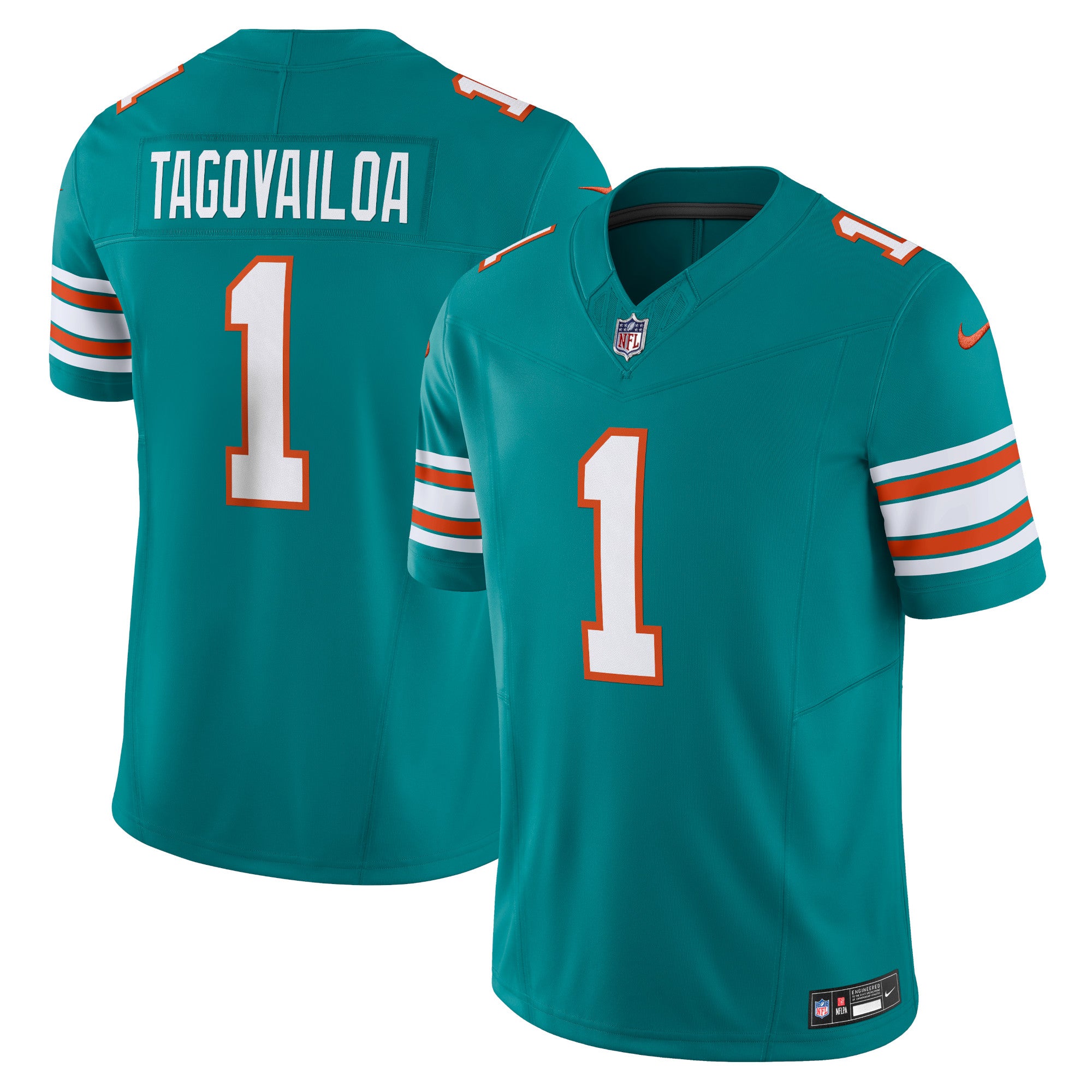 Tua Tagovailoa Miami Dolphins Vapor F.U.S.E. Limited Jersey - Aqua