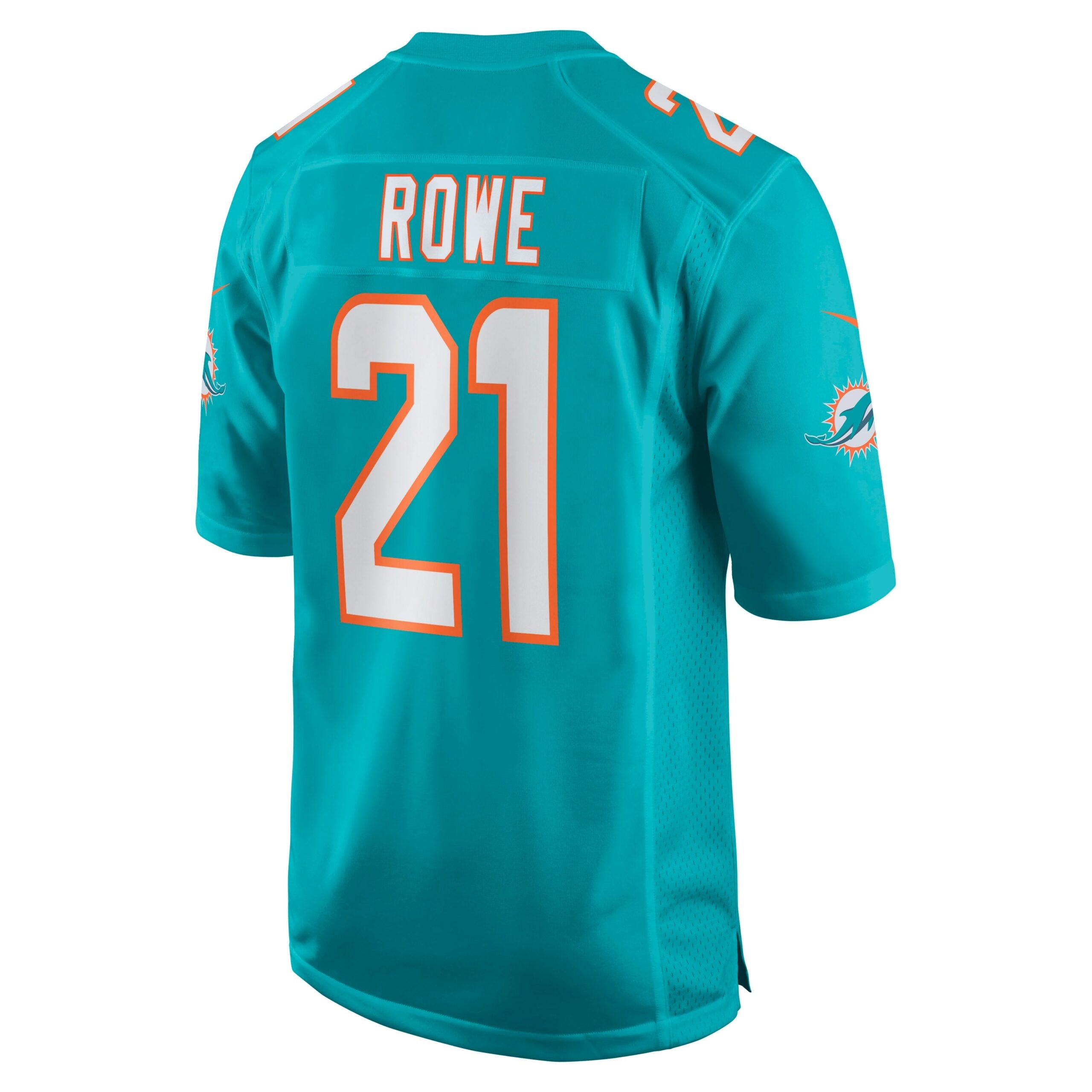Eric Rowe Miami Dolphins Game Jersey - Aqua