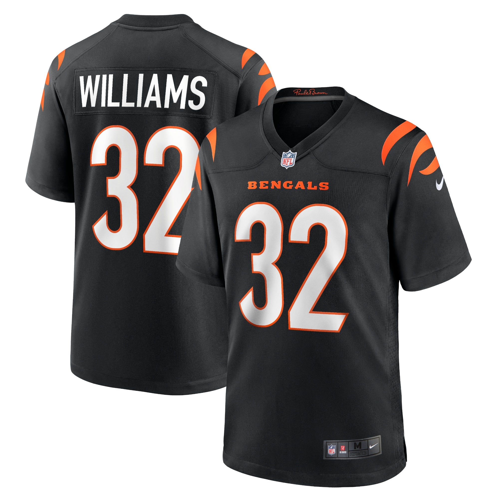Trayveon Williams Cincinnati Bengals Game Jersey - Black