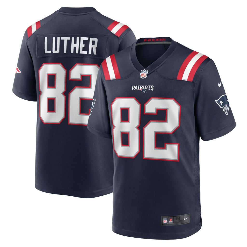 T.J. Luther New England Patriots Team Game Jersey - ?Navy