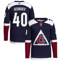 Alexandar Georgiev Colorado Avalanche 2018/19 Alternate Primegreen Authentic Pro Jersey - Navy