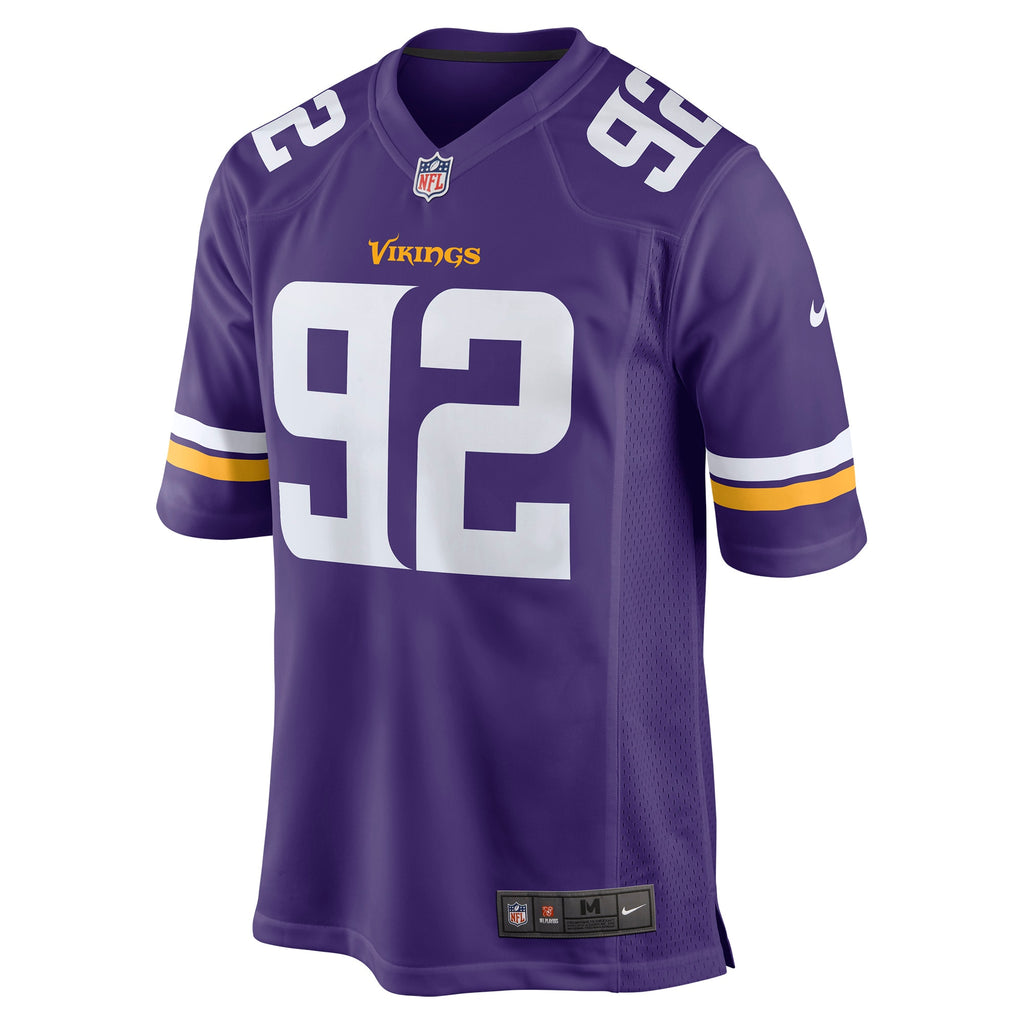James Lynch Minnesota Vikings Game Player Jersey - Purple