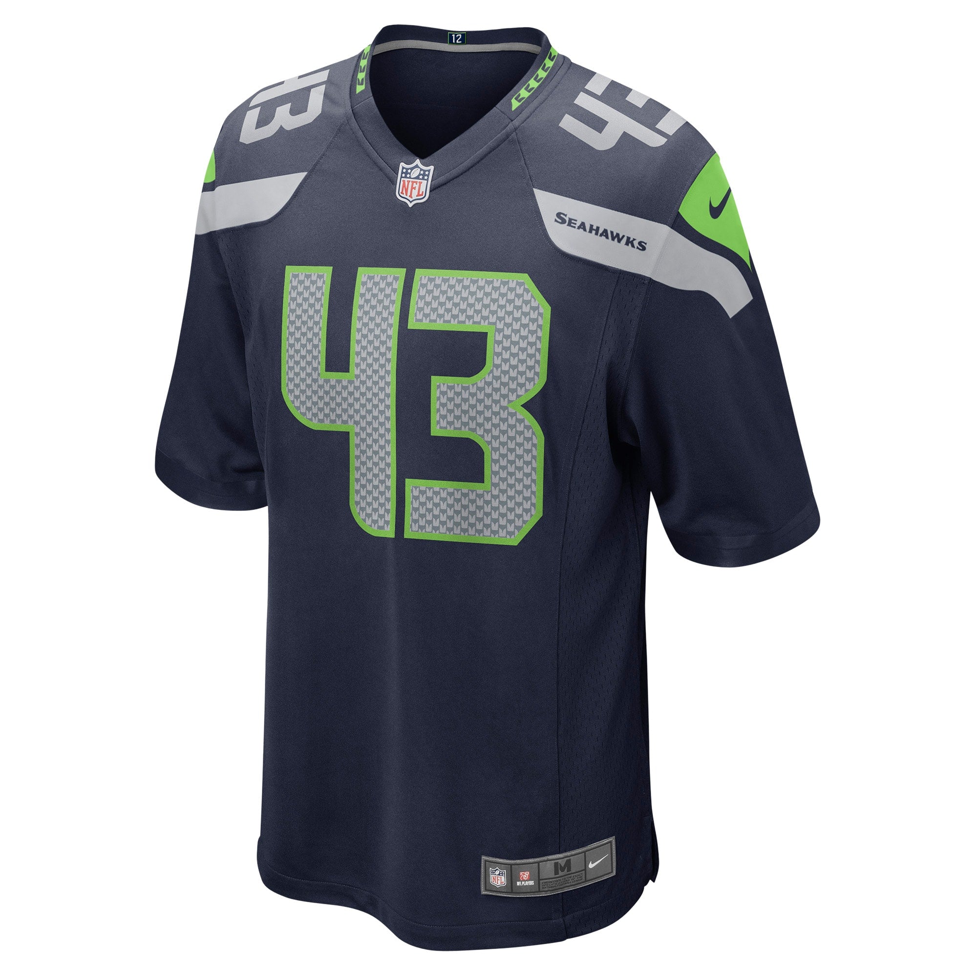 Aaron Donkor Seattle Seahawks Game Jersey - College Navy