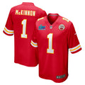 Jerick McKinnon Kansas City Chiefs Super Bowl LVII Patch Game Jersey - Red