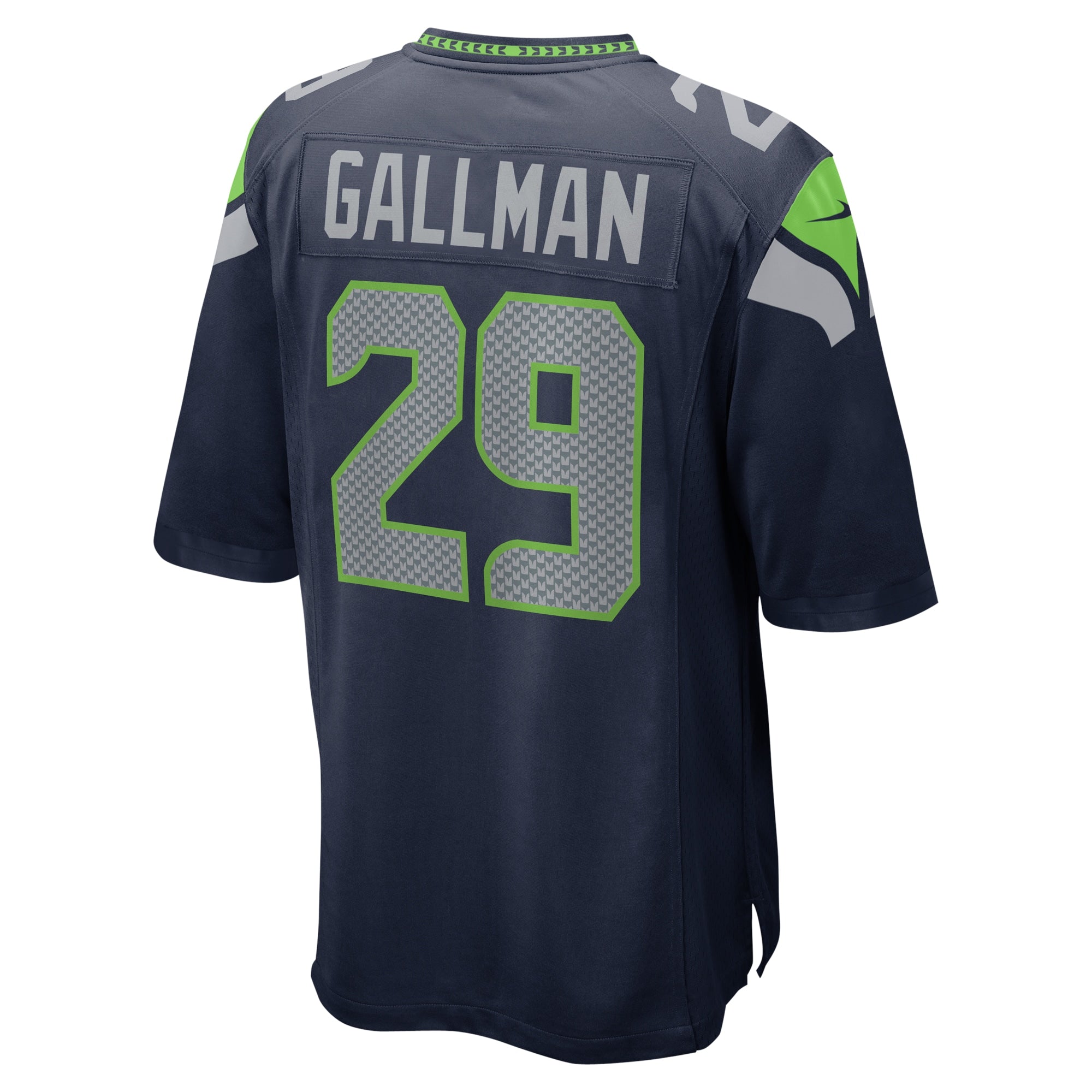 Wayne Gallman Seattle Seahawks Home Game Player Jersey - College Navy