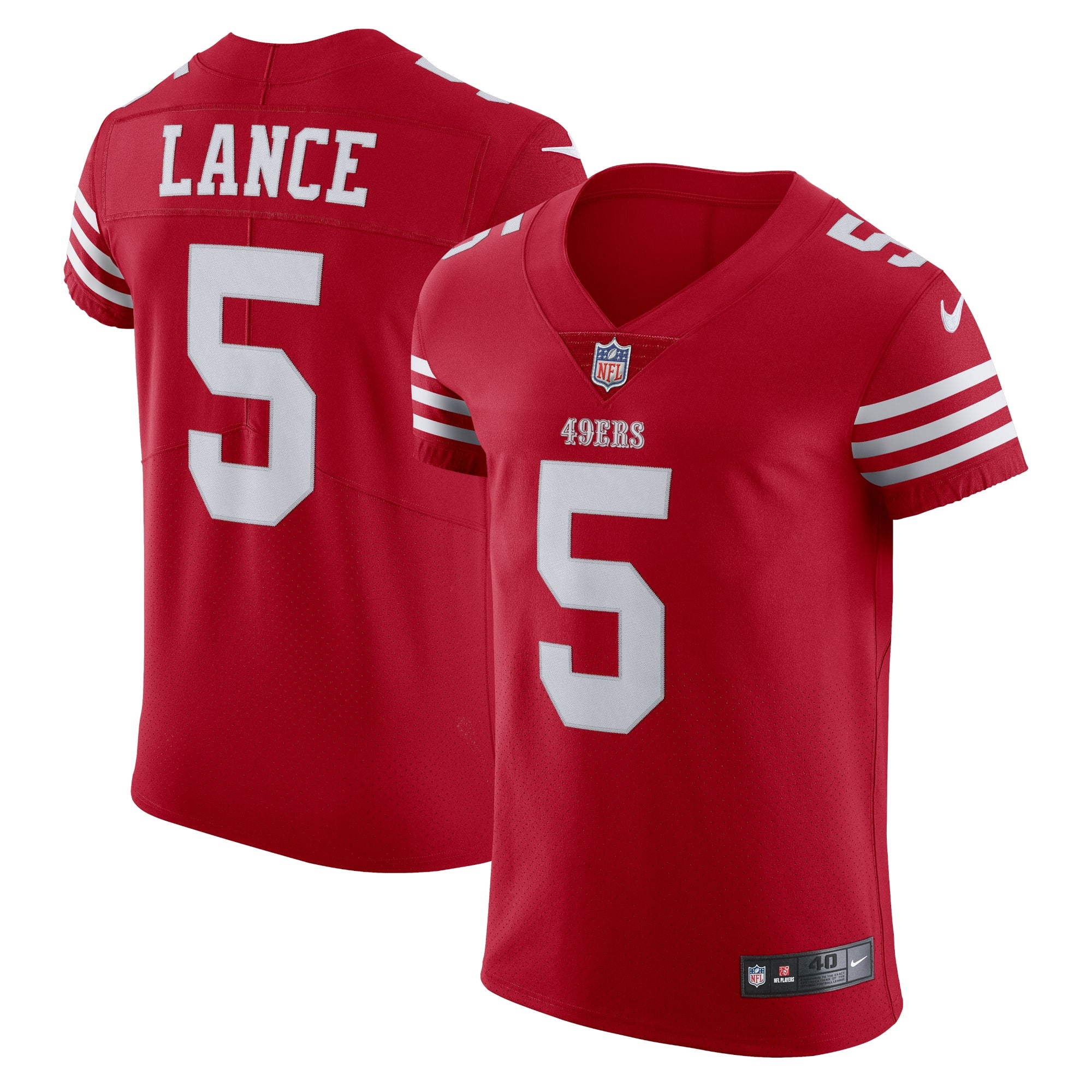 Trey Lance San Francisco 49ers Vapor Elite Jersey - Scarlet