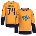 Juuse Saros Nashville Predators Home Primegreen Authentic Pro Jersey - Gold