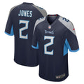Julio Jones Tennessee Titans Game Player Jersey - Navy