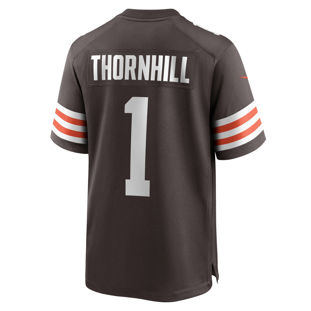 Juan Thornhill Cleveland Browns Team Game Jersey - Brown