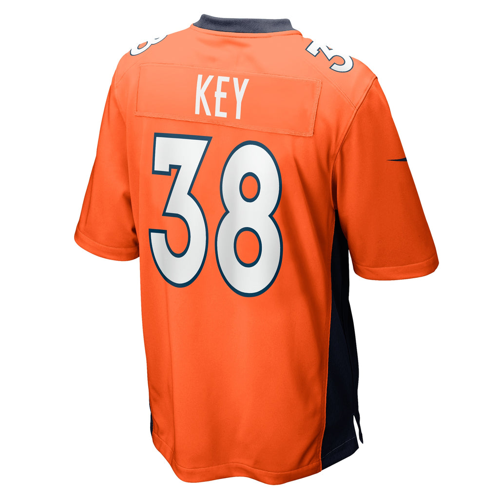 Devon Key Denver Broncos Team Game Jersey - ?Orange