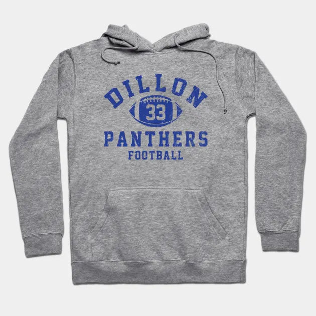 Dillon Panthers Football - #33 Tim Riggins - Vintage Logo Hoodie