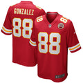 Tony Gonzalez Kansas City Chiefs Game Retired Player Jersey - Red