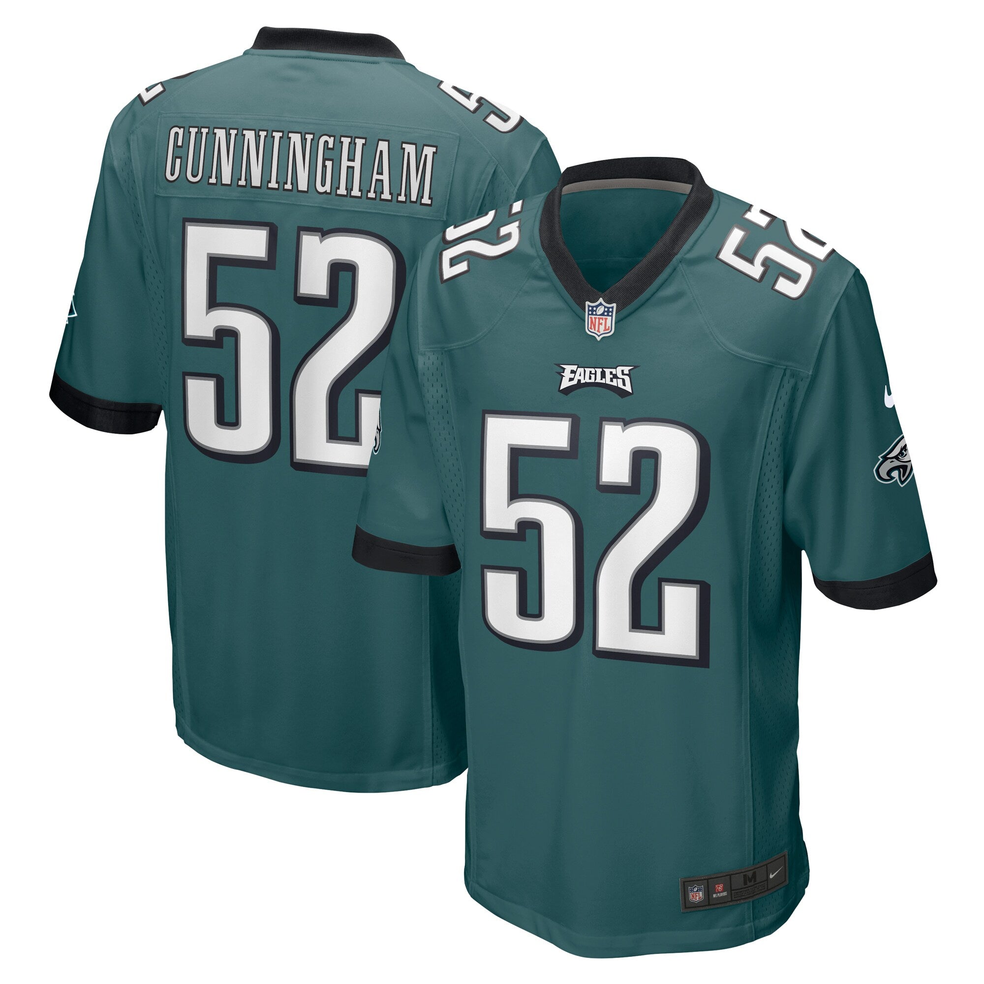 Zach Cunningham Philadelphia Eagles Team Game Jersey - Midnight Green