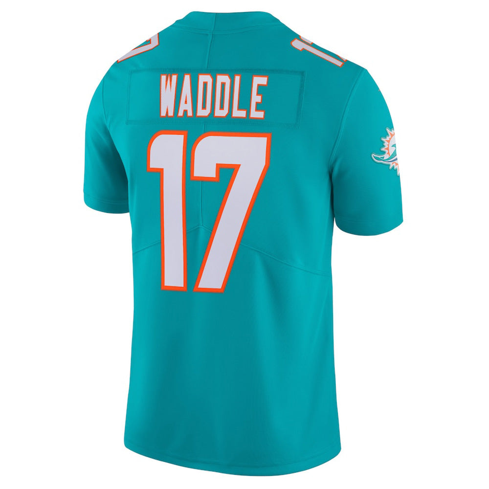 Men's Miami Dolphins Jaylen Waddle Vapor Jersey - Aqua