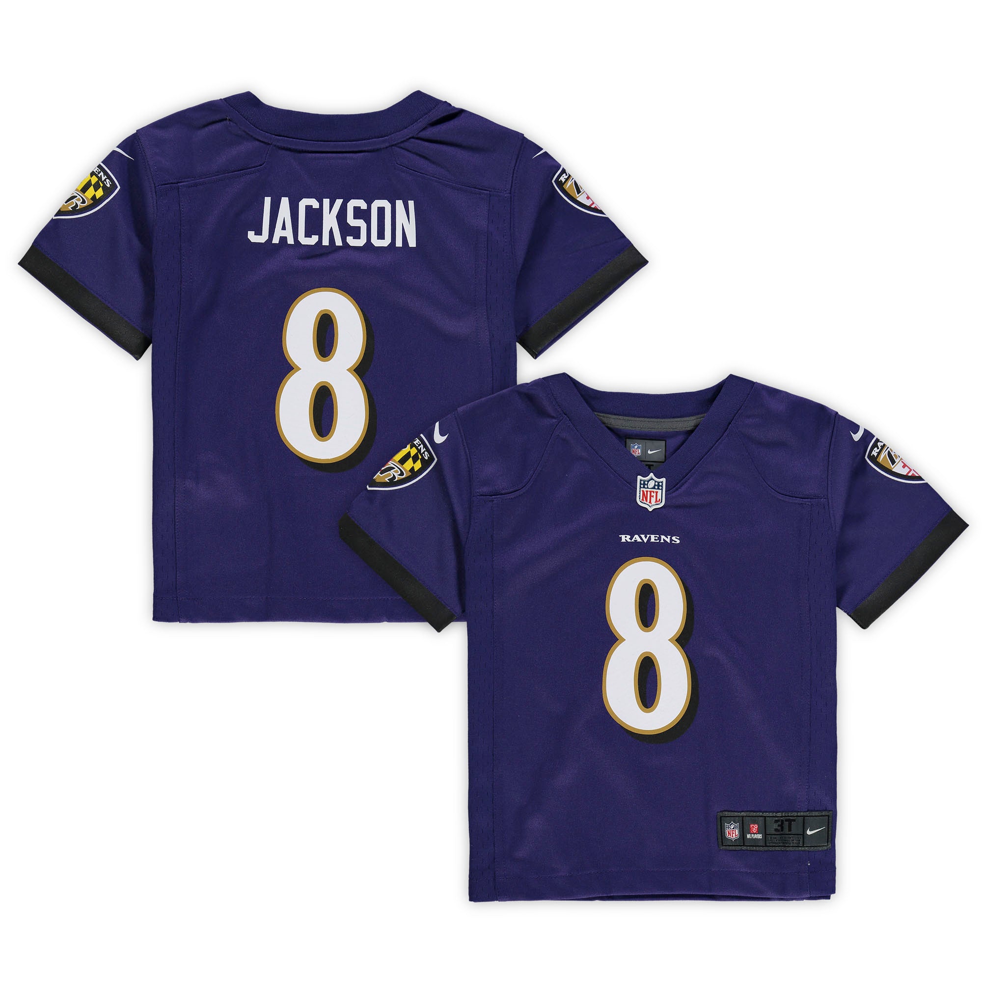 Lamar Jackson Baltimore Ravens Toddler Game Jersey - Purple