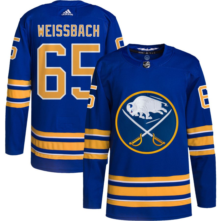 Linus Weissbach Buffalo Sabres Home Authentic Pro Jersey - Royal