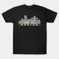 Boston Hockey Team All Time Legends, Boston City Skyline T-Shirt