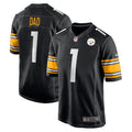Number 1 Dad Pittsburgh Steelers Game Jersey - Black