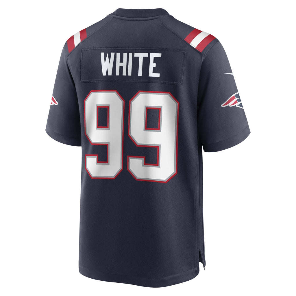 Keion White New England Patriots 2023 NFL Draft Pick Game Jersey - Navy