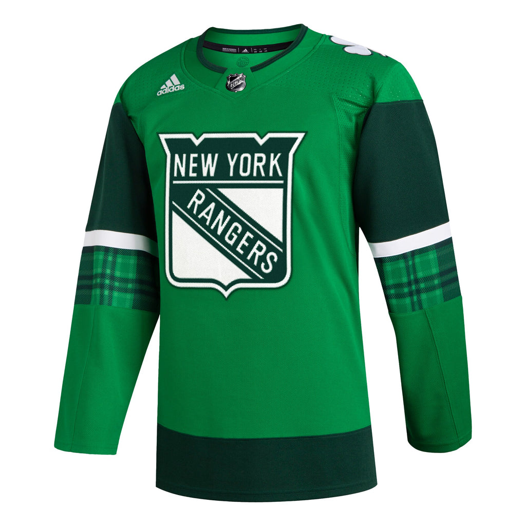 New York Rangers 2023 St. Patrick's Day Primegreen Authentic Jersey - Kelly Green