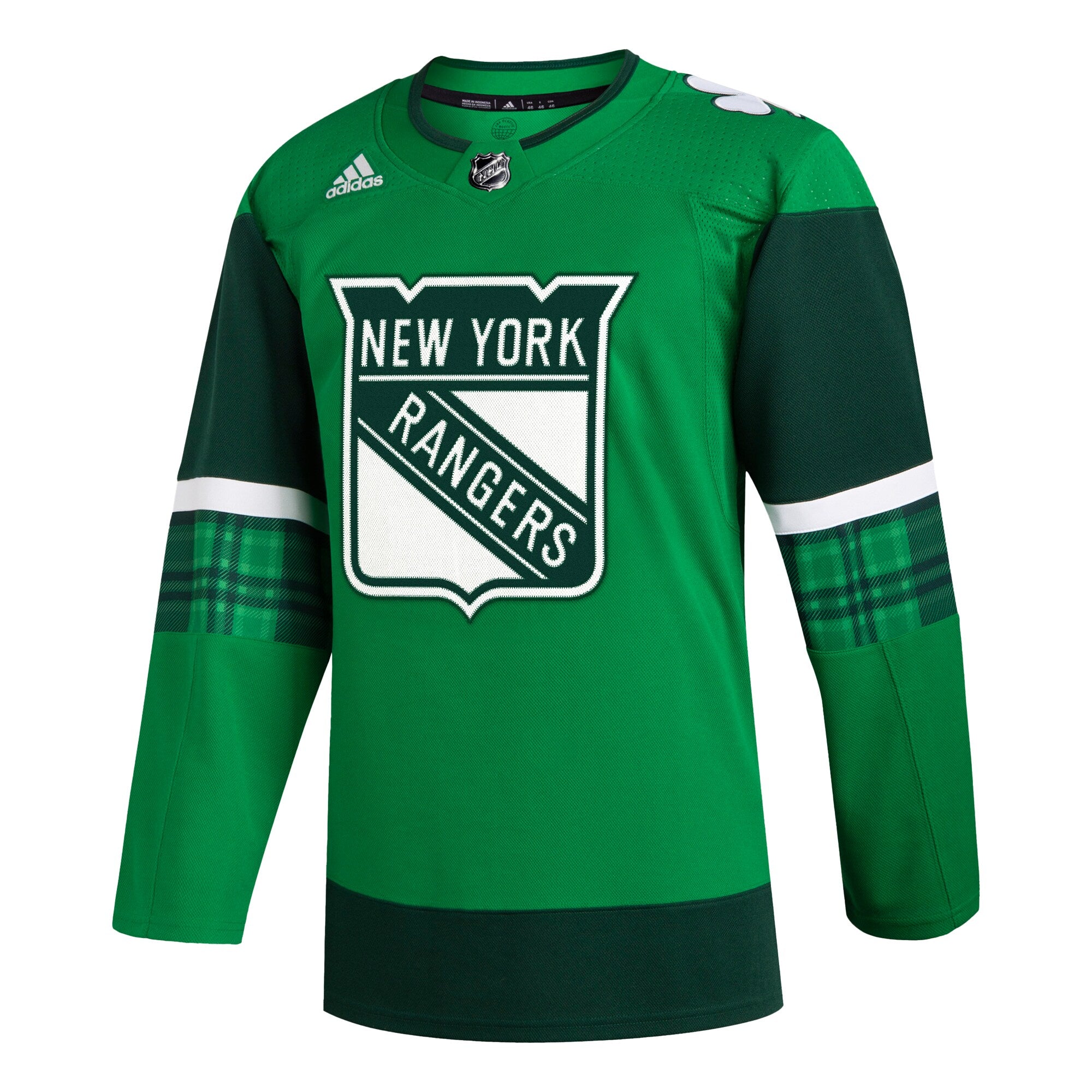 New York Rangers 2023 St. Patrick's Day Primegreen Authentic Jersey - Kelly Green