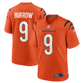 Men's Cincinnati Bengals Joe Burrow Game Jersey Orange