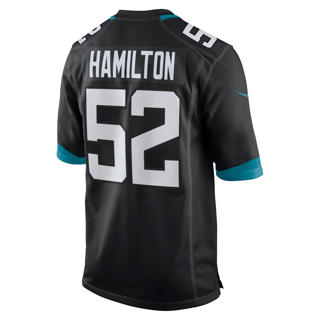 DaVon Hamilton Jacksonville Jaguars Game Jersey - Black
