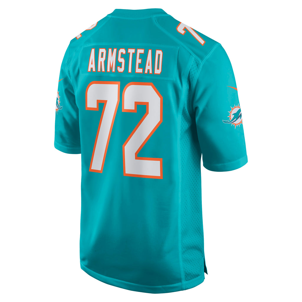 Terron Armstead Miami Dolphins Game Jersey - Aqua