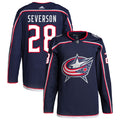 Damon Severson Columbus Blue Jackets Home Primegreen Authentic Pro Jersey - Navy