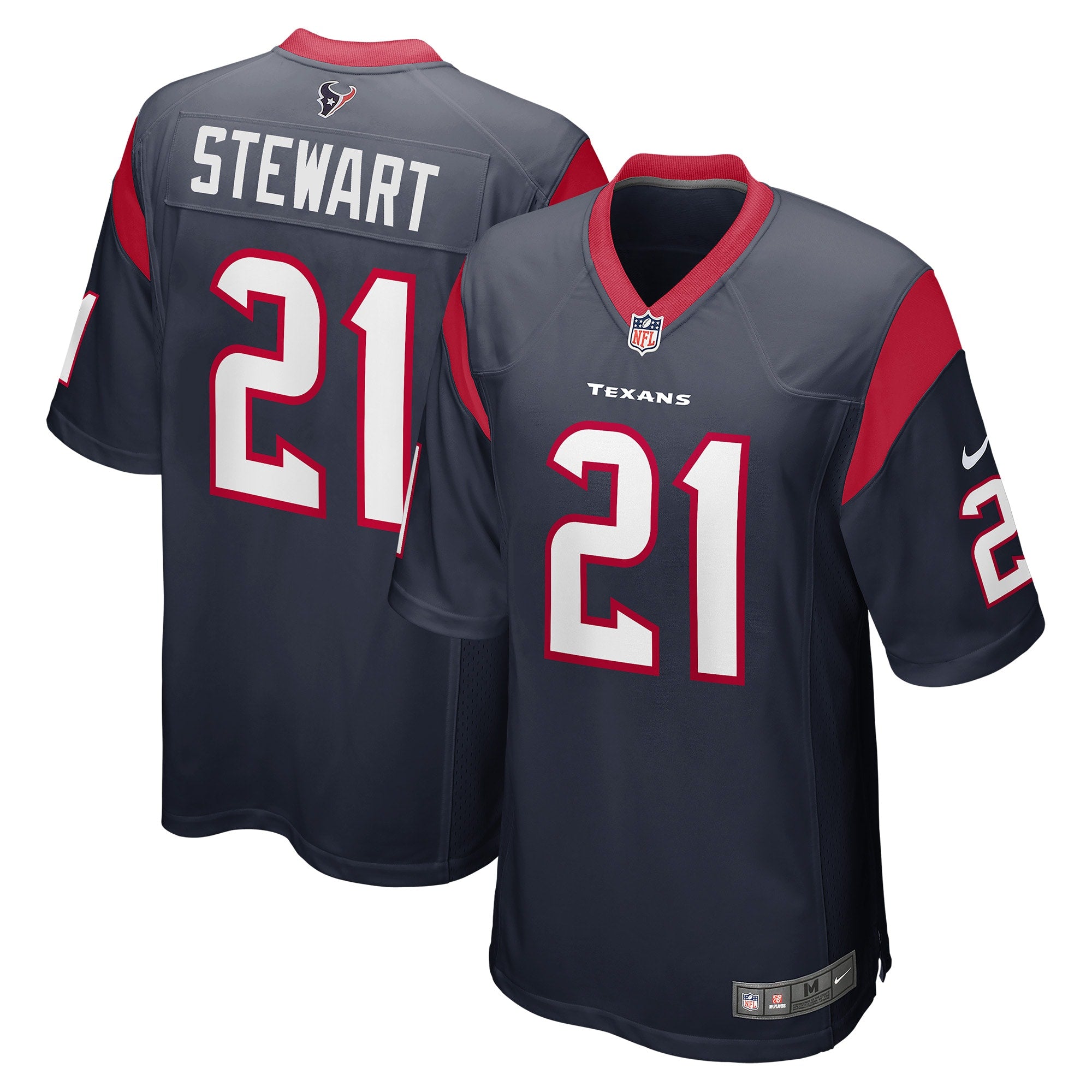 M.J. Stewart Houston Texans Game Jersey - Navy