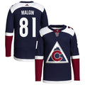 Denis Malgin Colorado Avalanche 2018/19 Alternate Primegreen Authentic Pro Jersey - Navy