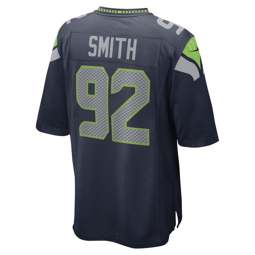 Tyreke Smith Seattle Seahawks Game Player Jersey - College Navy