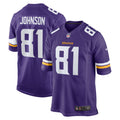 Bisi Johnson Minnesota Vikings Game Jersey - Purple